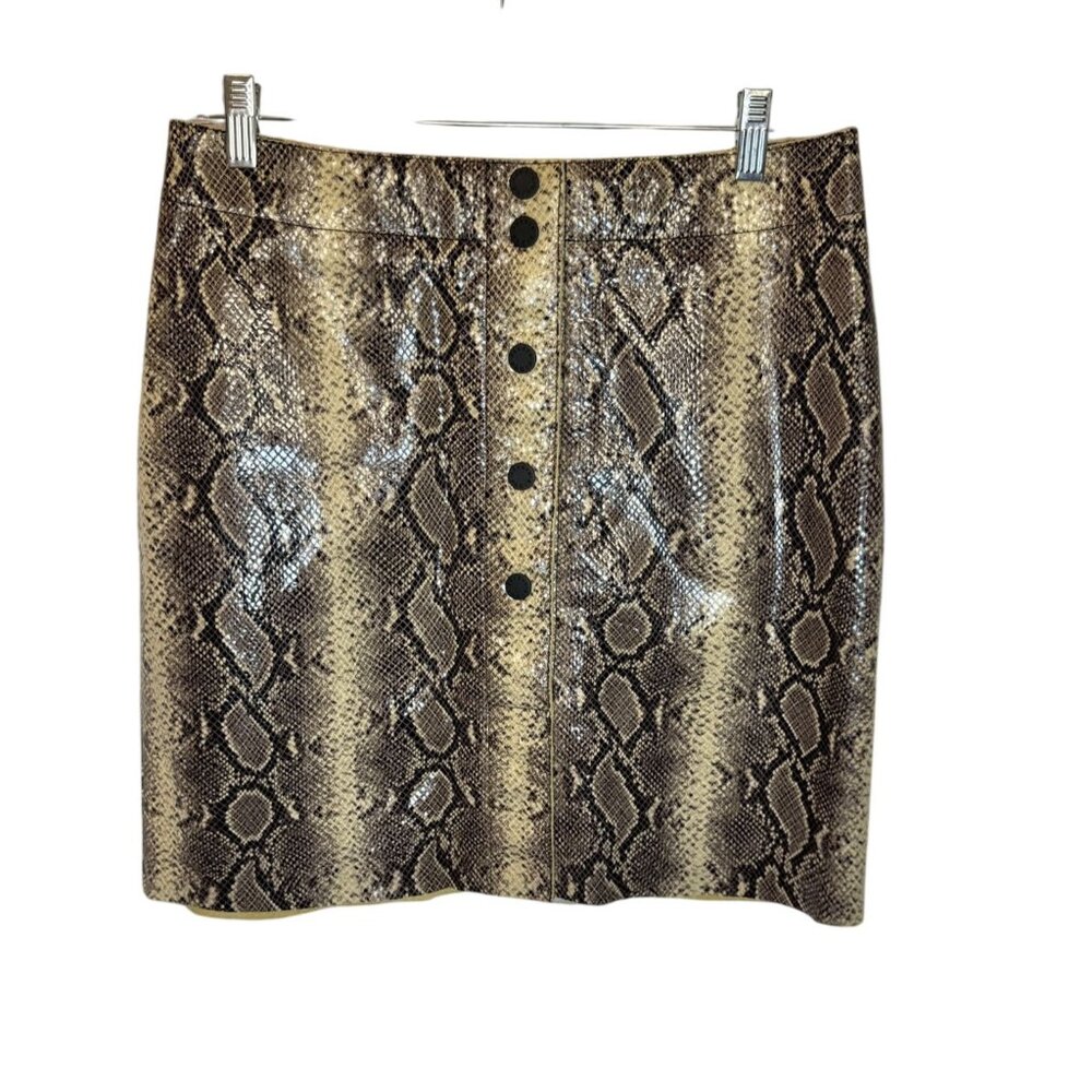 Sandro Paris Kimberlay python effect leather mini… - image 2